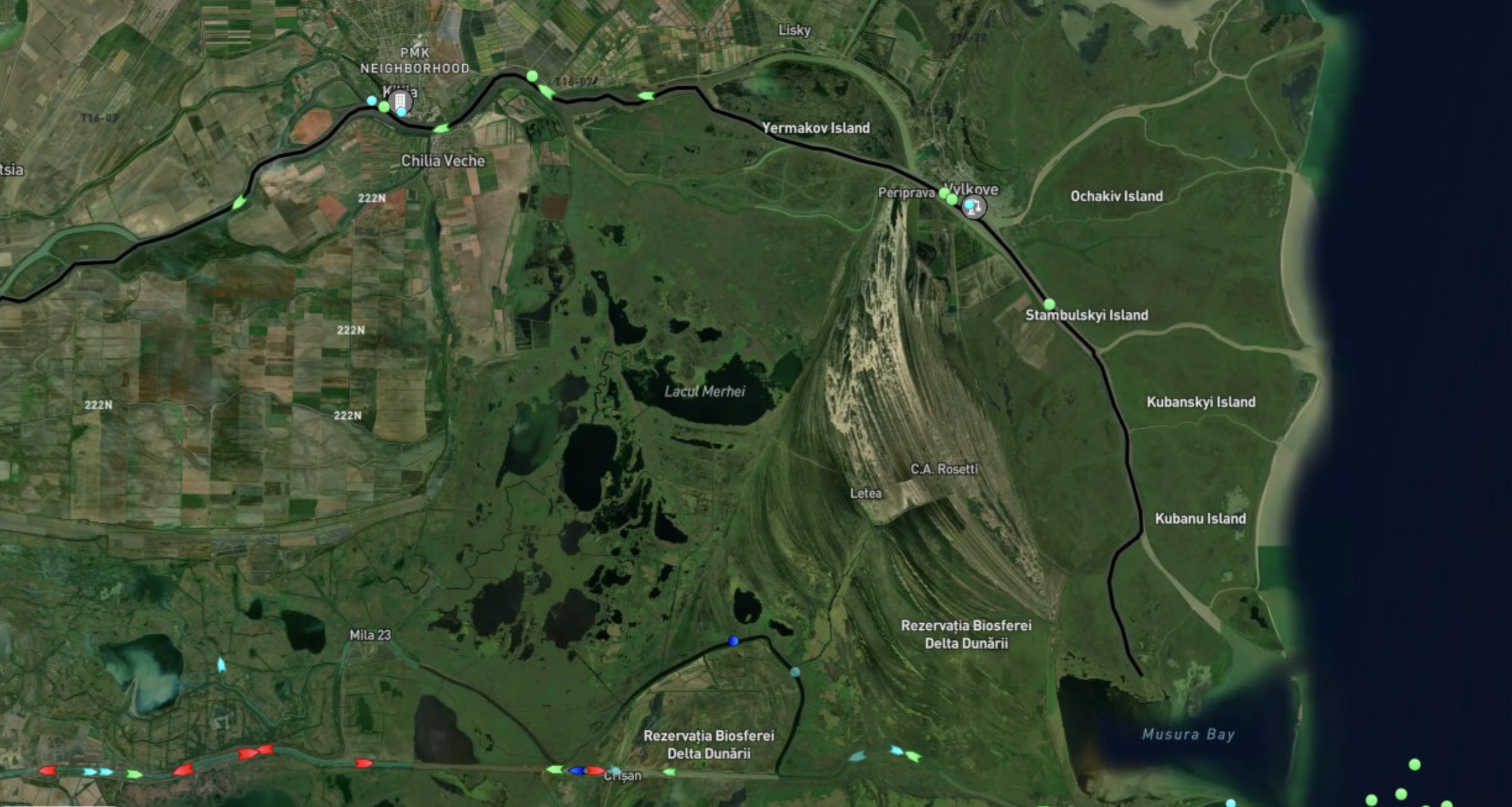 Гирло Бистре відкрилося для проходу суден після серії підривів кораблів